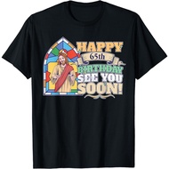 New Happy 65Th Birthday See You Soon Funny Jesus Meme Turning 65 T-Shirt