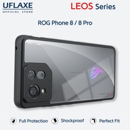 UFLAXE LEOS - For ROG Phone 8 / ROG Phone 8 Pro Case - Matte Clear Shockproof Hard Case | Anti-Yello