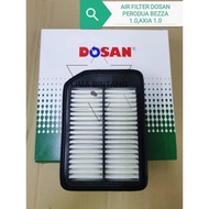 DOSAN A-BZ140 Air Filter For Perodua BEZZA 1.0 Axia 1.0 (17801-BZ140)