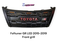 กระจังหน้า Fortuner 2015 2016 2017 2018 2019 รุ่น GR มีไฟ led โลโก้ toyota สีแดง