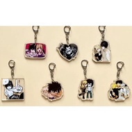 Acrylic Death Note Keychain, Double Sided Keychain, Death Note Keychain, Anime Gift, L, Light Yagami