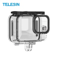 TELESIN Action Camera Protective Waterproof Case Cover Underwater 45m/148ft Diving Housing Underwater Accessories Replacement for GoPro Hero 9 10 Black Camera