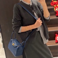 98-99新 Hermes 愛馬仕mini Lindy Z刻 法國藍內拼寶石藍 銀扣