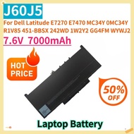 For Dell Latitude E7270 E7470 MC34Y 0MC34Y R1V85 451-BBSX 242WD 1W2Y2 GG4FM WYWJ2  7.6V 7000mAh J60J