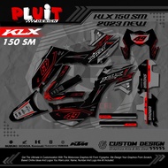 Stiker Motor Variasi KLX 150 SM 2023 Fullbody Decal Stiker KLX 150 2023 Dekal KLX 150 SM 06