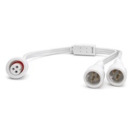 Kabel Y-Splitter 1 Perempuan ke 2 Lelaki Serasi dengan Lampu Luar Ruangan Kekal Govee H705A H705B H7