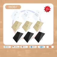 Moes WiFi Smart RF433 Touch Switch 2/3 Way Smart Life Tuya App Control Alexa Google Home Voice Contr