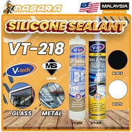 Nasara V-TECH VT-218 Glass & Metal Silicone Sealant 300ml VT-202 / Filtex GP Gam Silicon Dinding Kac