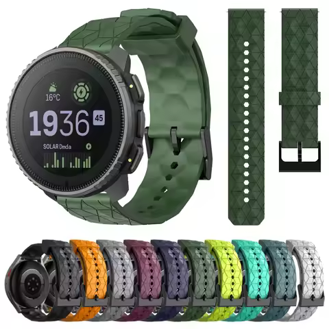 Silicone Sports Strap For SUUNTO VERTICAL Watch Band SUUNTO 9 5 PEAK PRO 3 Fitness RACE DLC 20mm 22m