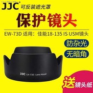 JJC Canon 18-135มิลลิเมตร IS USM เลนส์ฮู้ด90D 77D 80D เลนส์ฮู้ด EW-73D