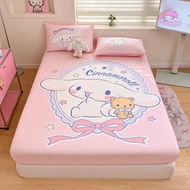 100% cotton bedsheet Sanrio Canada bông Ra Bọc Nệm Hello Kitty My Melody cinnamoroll tấm ga trải giư