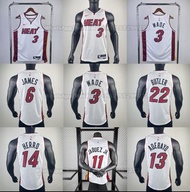 💎紫鑽商家💎 🈹 #MIA Miami Heat Classic V-neck White NBA jersey（Players name and number can be customize）#3