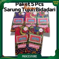 Package of 5 Pcs Seven Angels Batik Sarongs Thin Pe Material Batik Sarongs Mbak Santri Mothers Givin