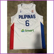 ◕ ☈ ◎ GILAS PILIPINAS 2022 | JORDAN CLARKSON #6 WHITE JERSEY | PBA GILAS JERSEY | FULL SUBLIMATION