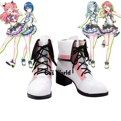 PJSK Momoi Airi Hanasato Minori Kiritani Haruka Hinomori Shizuku Customize Anime Cosplay Shoes