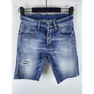 D608 Spring Summer New Style DSQUARED2 Jeans Men's Wear D2 Trendy Men Washed Ripped Patch Paint Stre