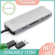Memory Card Reader Type-C & USB A Card Reader XD+CF+MS+SD+TF/M2 Reader Multi-Card Reader Adapter