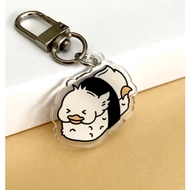 Duck Acrylic Keychains | Duck Keychain Duckie | Ducks Sushi Keychain | Sushi Keychain | Duck Keychai