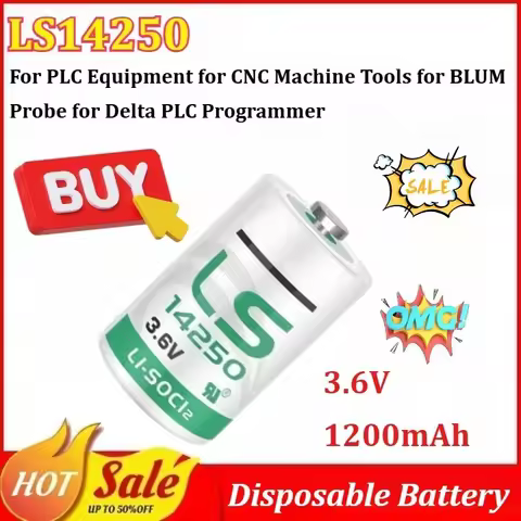 10pcs LS14250 3.6V 1200mAh Disposable Battery for PLC Equipment for CNC Machine Tools for BLUM Probe