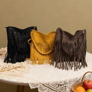 This 1-Piece Magnetic Closure Bohemian-Style Crossbody Bag Features A Unique Perforated Design, Larg