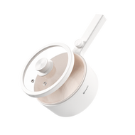 Simplus Nồi điện đa năng chống dính có tay cầm dài 1.5L Có khay hấp Lòng nồi phủ gốm chống dính B