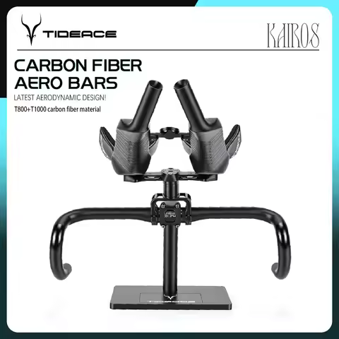 Ultra Light Carbon Aero Bar Tideace TT Rest Handlebar Cockpit 310/330/350mm Aero Extensions Tri Bar 