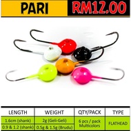 KANICEN NIX Jighead Pari Mushroom Geli Geli Brudu Nyot Nyot Soft Plastic (SP) Ultralight