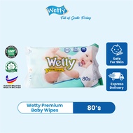 Wetty Premium Baby Wipes Wet Tissue (80's)