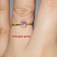 MATA Most Popular.. light gold single eye ring half gram uk 7-8, 1 gram ready uk 15-21