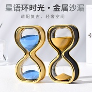 Hourglass Timer Glitter Glass Hourglass Timer High-End Time Hourglass 30 Minutes Timer Decoration Ho