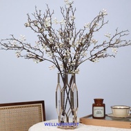 WELLNESSSPOT Artificial Plant Dead Branch, Lifelike Real Touch Eucalyptus Fruit Branch, Faux Plant H