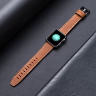 [HOT JUXXKWIHGWH 514] สายหนังสำหรับ Apple Watch Band 44มม. 40มม. 38มม. 45มม. 41มม. 42มม. 44มม. สร้อยข้อมือหนังแท้ IWatch Serie 6 5 4 3 Se 7 Band