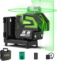 Huepar 7211CG Green Self-Leveling Laser Level - 360° Horizontal Line & Cross Vertical with Plumb Dot
