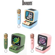 Divoom ( Ditoo-Mic） Retro Pixel Bluetooth Portable Speaker Alarm Clock DIY LED Screen gift Home decoration