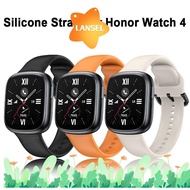 LANSEL Silicone Strap, Replacement Smart Wristband,  Watch Accessories Watchband Bracelet for Honor Watch 4 Smart Watch