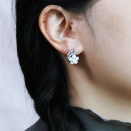 BNP Jewelry Austrian Crystal Flower Lovely Stud Earring K-POP Drama Fashion Jewelry