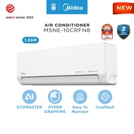 Midea Numen MSNE-10/13/19/25CRFN8 4-5 Star Air Magic R32 Inverter Air Conditioner / Aircond 1HP/1.5H