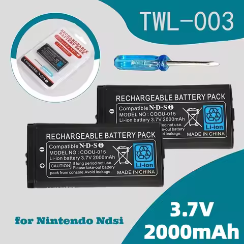 TWL-003 3.7V 2000mAh Rechargeable Polymer Lithium Battery for Nintendo Ndsi Game Console Built-in Ba