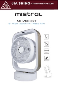 Mistral 6” High Velocity Table Fan with Remote Control MHV600RT