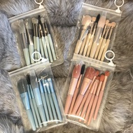 3ce8 Makeup Brush Set Soft Eyeshadow Brush Loose Powder Brush Beauty Tool Novice Portable Full Set B