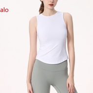 【ALO】 Alo Yoa Summer Running Exercise Vest Womens Sleeveless Yoga Clothes Blouse Gym Training Pilate
