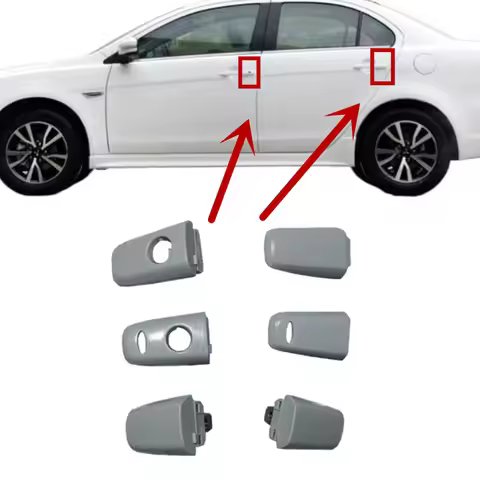 1 Piece Door Outside Handle Cover for Lancer CX CY CZ Outer Locking for Outlander CW GF GG Door Key 