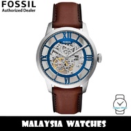 (OFFICIAL WARRANTY) Fossil ME3267 Townsman Automatic Brown Leather Watch (2 Years Fossil Warranty)