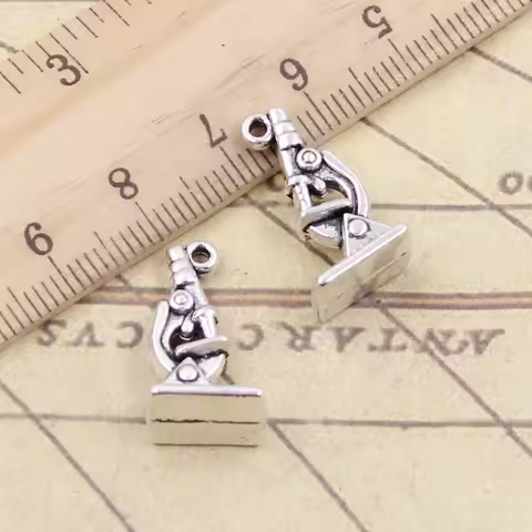 10pcs Charms Microscope Instrument 21x11x8mm Tibetan Silver Color Pendants Antique Jewelry Making DI