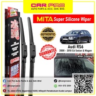 Audi RS6 2008 - 2010 C6 Sedan & Wagon 1 Pair MITA SILICONE COATING Aero Front Wiper Blade TWIN Set 2