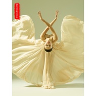 720 Degree Big Swing Dance Skirt Modern Dance Chinese Dance Big Skirt Gauze Skirt Dance Performance 