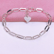 Lắc tay nữ bạc ta dạng dây xích xinh xắn - Kho sỉ bạc Nhất Linh