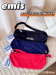 韓系氛圍感拿捏！emis燈芯絨腋下包