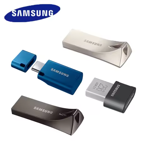 SAMSUNG BAR/FIT/Plus USB 3.1 Flash Drive 512GB 256GB 128GB 64GB Type-C Metal Pen Drive USB3.1 Memory