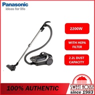 Panasonic 2200W Cyclone Bagless Canister Vacuum Cleaner with HEPA Filter MC-CL609HV47 / MC-CL609
